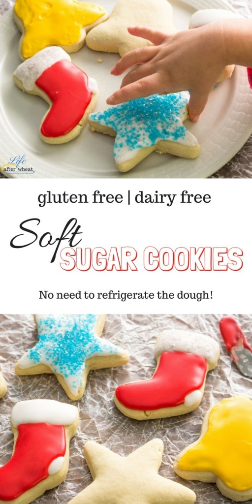 Pudding makes these gluten- and dairy-free cookies soft and full of sweet vanilla flavor. These gluten free sugar cookies are easy to make and there's need to refrigerate the dough! Egg-free/Vegan options included.