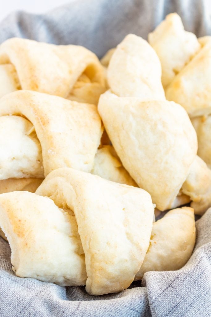 The BEST No-Fail Gluten Free Crescent Rolls - easy to make and ready in 1 hour! #glutenfreerolls #glutenfreecrescentrolls #glutenfree #LifeAfterWheat