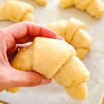 a soft and fluffy gluten-free crescent roll