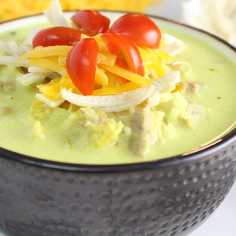 Southwestern Chicken and Rice Soup is a one-pan meal that is on the table in 30 minutes. It features green chiles and cumin which is nicely offset by creamy coconut milk.