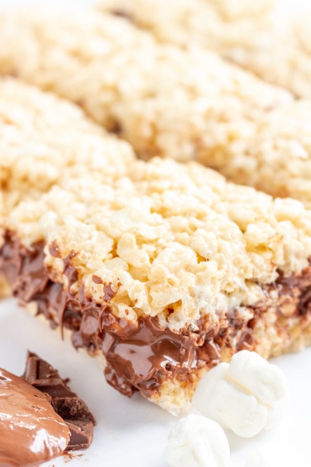 Nutella Rice Krispie Treats Gluten Free + Dairy Free Option