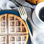 Gluten Free Gingerbread Waffles are packed with perfectly spiced gingerbread flavor and a feature a perfectly delicate texture. You would never know they're gluten free!