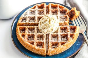 Gluten Free Gingerbread Waffles are packed with perfectly spiced gingerbread flavor and a feature a perfectly delicate texture. You would never know they're gluten free!