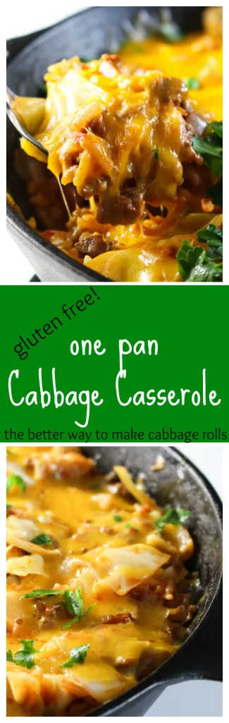One pan is all you'll need for this hearty supper packed with everything you would find in your favorite cabbage roll recipe: savory meat, rice, crisp-tender cabbage, and tangy tomato sauce.