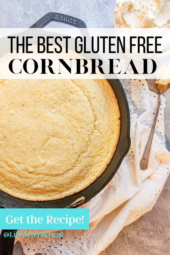 the best gluten free cornbread pinterest image