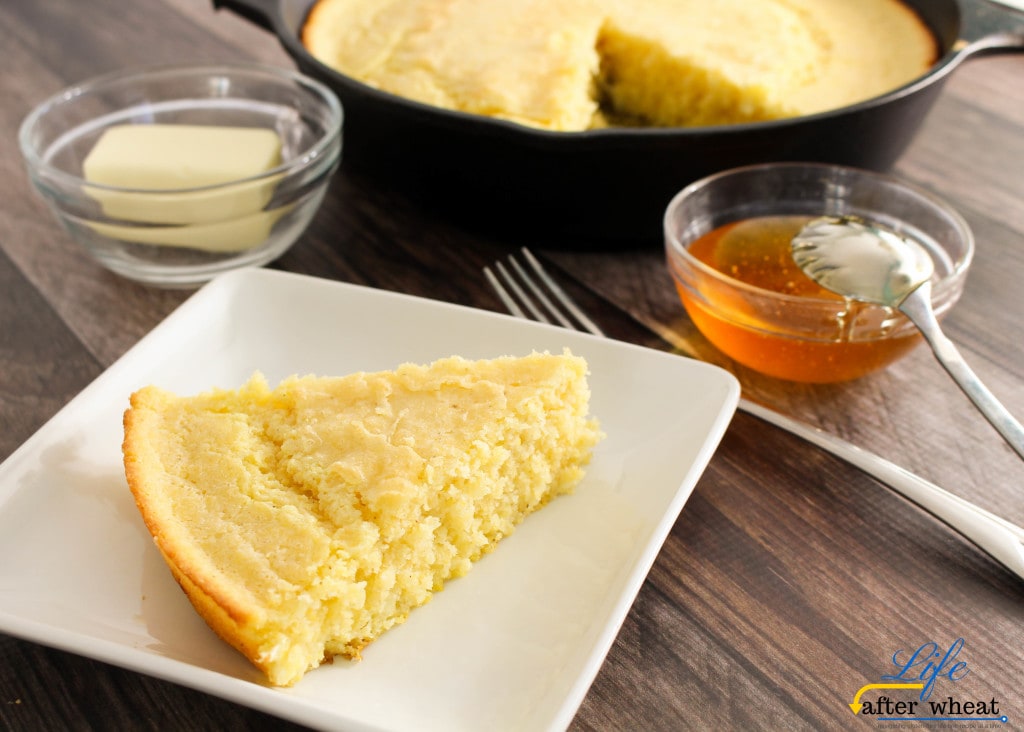 Southern comfort food at its finest! This quick and easy Gluten Free Cornbread is soft and tender with a beautiful, crispy, golden brown edge.