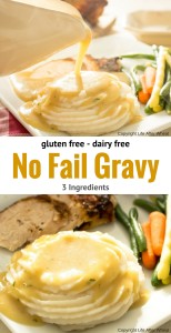An easy, no fail gravy mix that's gluten free and dairy free! So creamy and flavorful that no one will ever guess it's gluten free, plus it's ready in 5 minutes flat!
