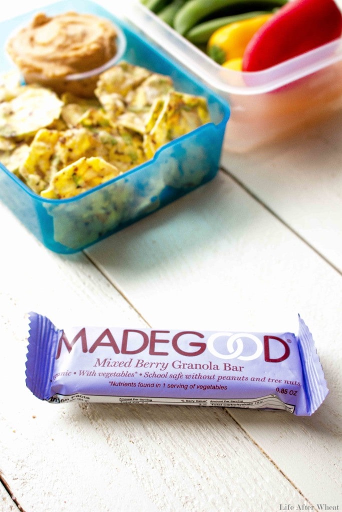 Made Good Foods granola Bars and Minis are a healthy snack kids and adults will love! These snacks are made in a dedicated facility and are top 8 free and school-safe! Your kiddos will never know there's a serving of veggies hidden inside.