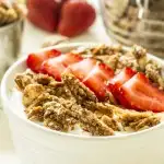 Protein pack your granola with QUINOA! This recipe is naturally sweetened with honey and uses only real, healthy ingredients.