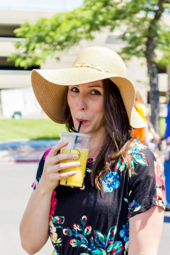 Summer at the Ogden Farmer's Market: Sipping a Hydration Smoothie from Boisson Artisan Beverage truck