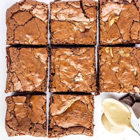 Tahini Brownies - gluten free, flourless, and dairy free