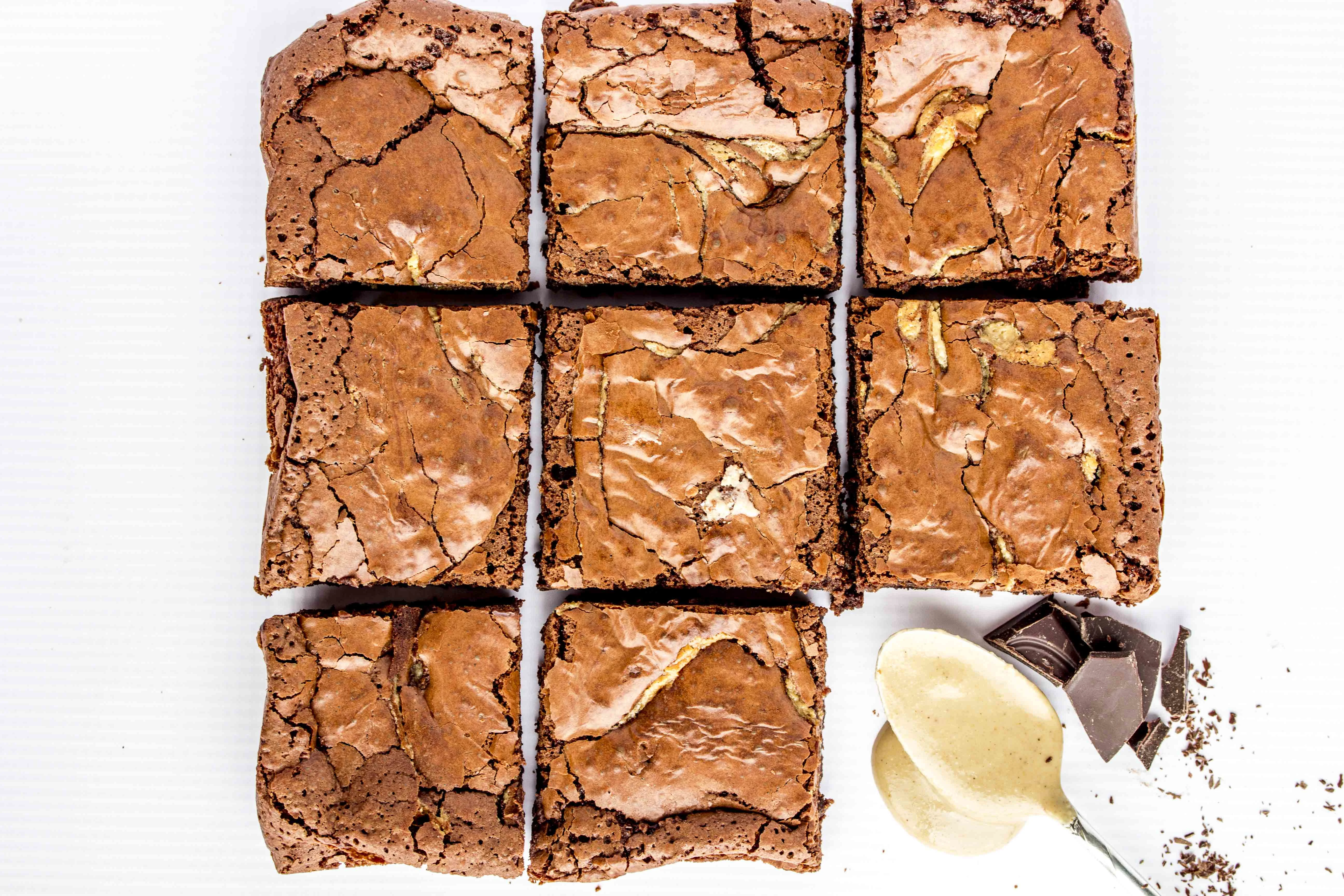 Tahini Brownies - gluten free, flourless, and dairy free
