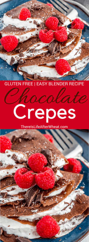 Chocolate Gluten Free Crepes - Make in Your Blender!