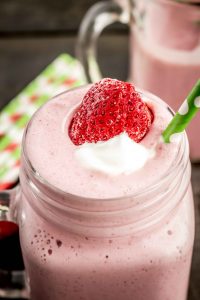 Strawberry Lassi is a classic refreshing drink from India. It is yogurt based and minimally sweetened, a perfect treat for the whole family!