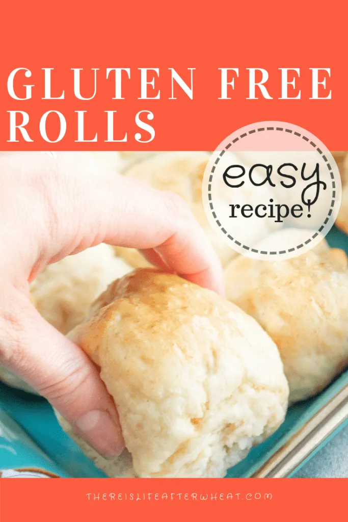gluten free bread rolls recipe pinterest image