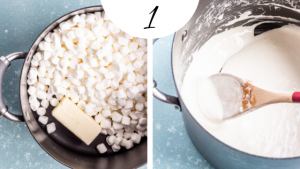 How to Make the BEST Rice Krispie Treats Step 1: Melt butter and marshmallows