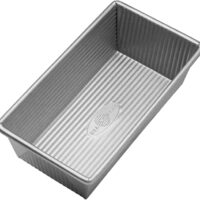 USA Pan Bakeware Aluminized Steel Loaf Pan, 1 Pound, Silver