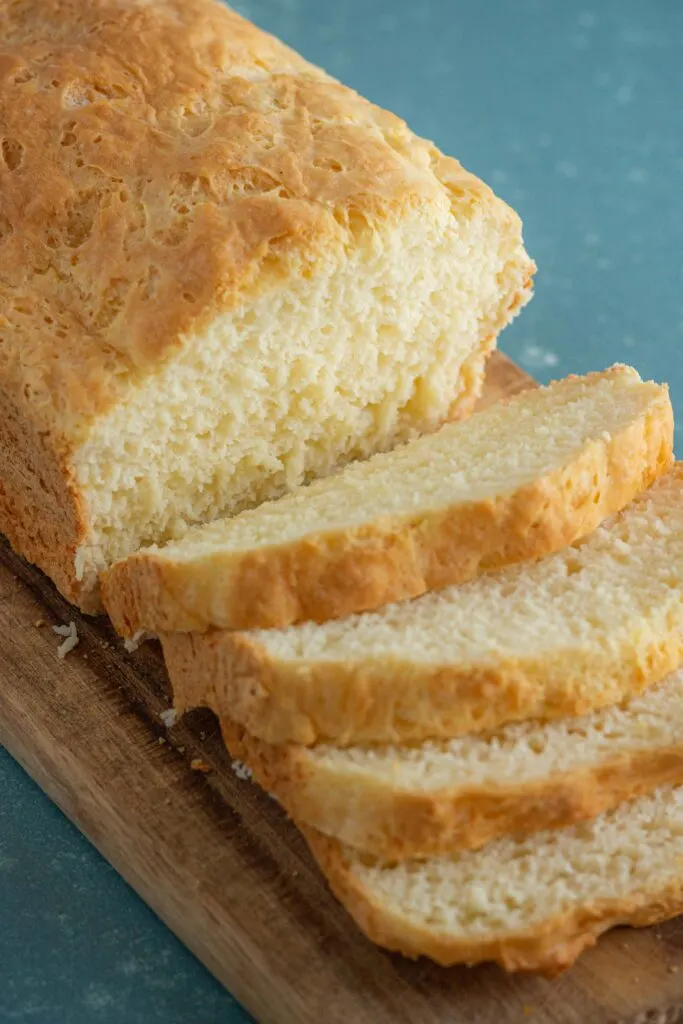 gluten free bread loaf and slices