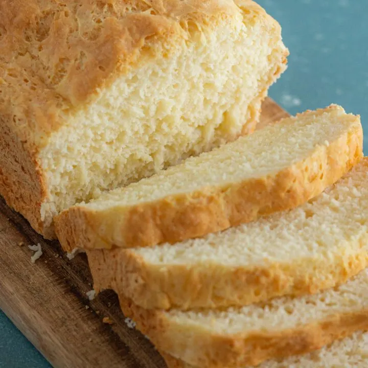 gluten free bread loaf and slices