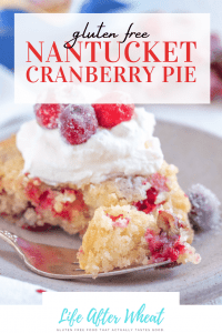 gluten free cranberry pie