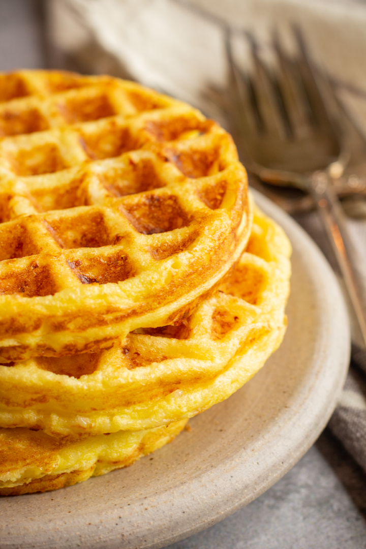 2 Ingredient Chaffle Recipe (keto cheese waffles)