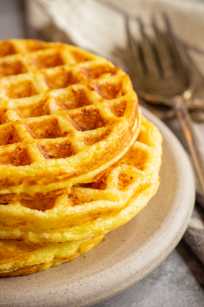 2 Ingredient Chaffle Recipe (keto cheese waffles)