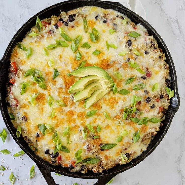 Image for Cheesy Mexican Quinoa Casserole Bake (Vegetarian Friendly)
