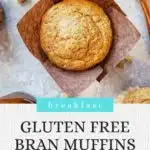gluten free bran muffins pinterest image