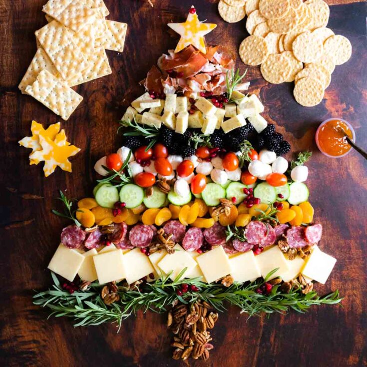 Image for Easy Christmas Tree Charcuterie Board - Gluten Free