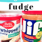 2 ingredient peanut butter fudge pinterest image