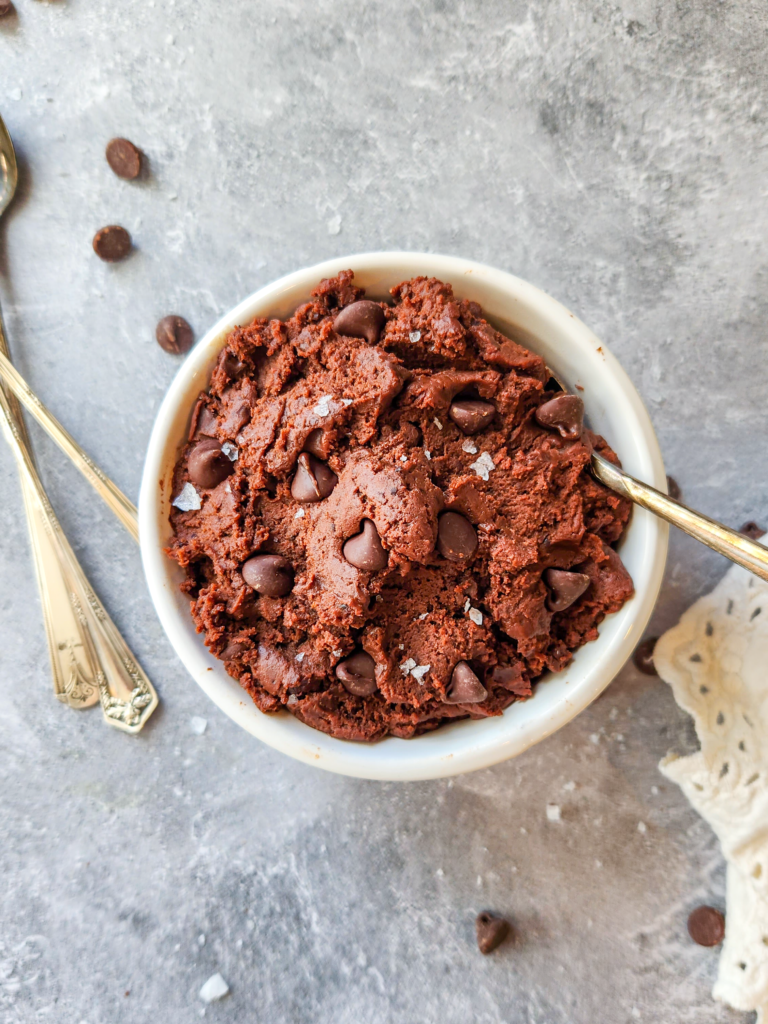 Black Bean Brownie Batter (surprisingly delicious and healthy!)
