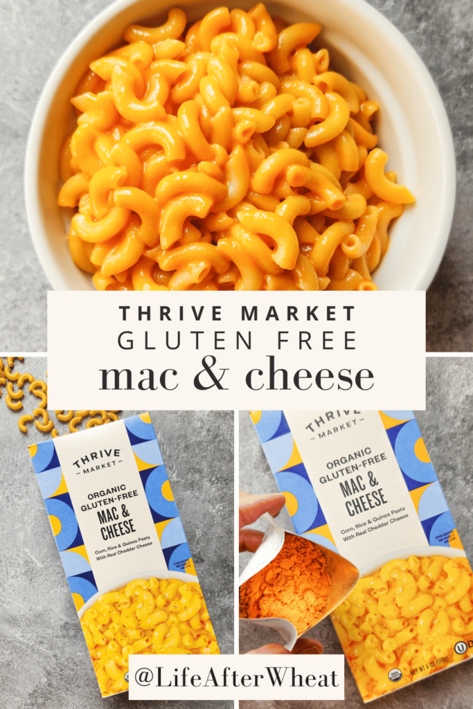 A bowl of Thrive Market gluten free mac and cheese that shows somewhat thin noodles that are a little too orange.