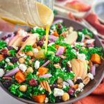 autumn harvest salad drizzled with maple vinaigrette