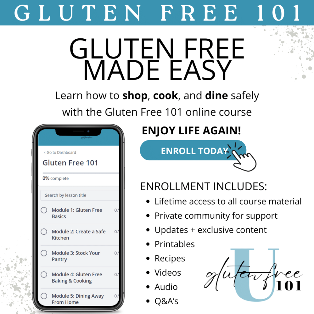 Gluten Free 101 course: gluten free made easy