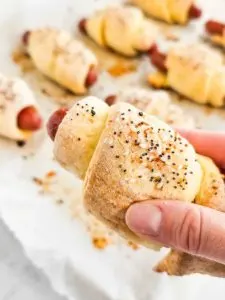 hot dog wrapped in soft and fluffy dough