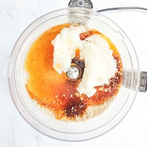 coconut oil and syrup